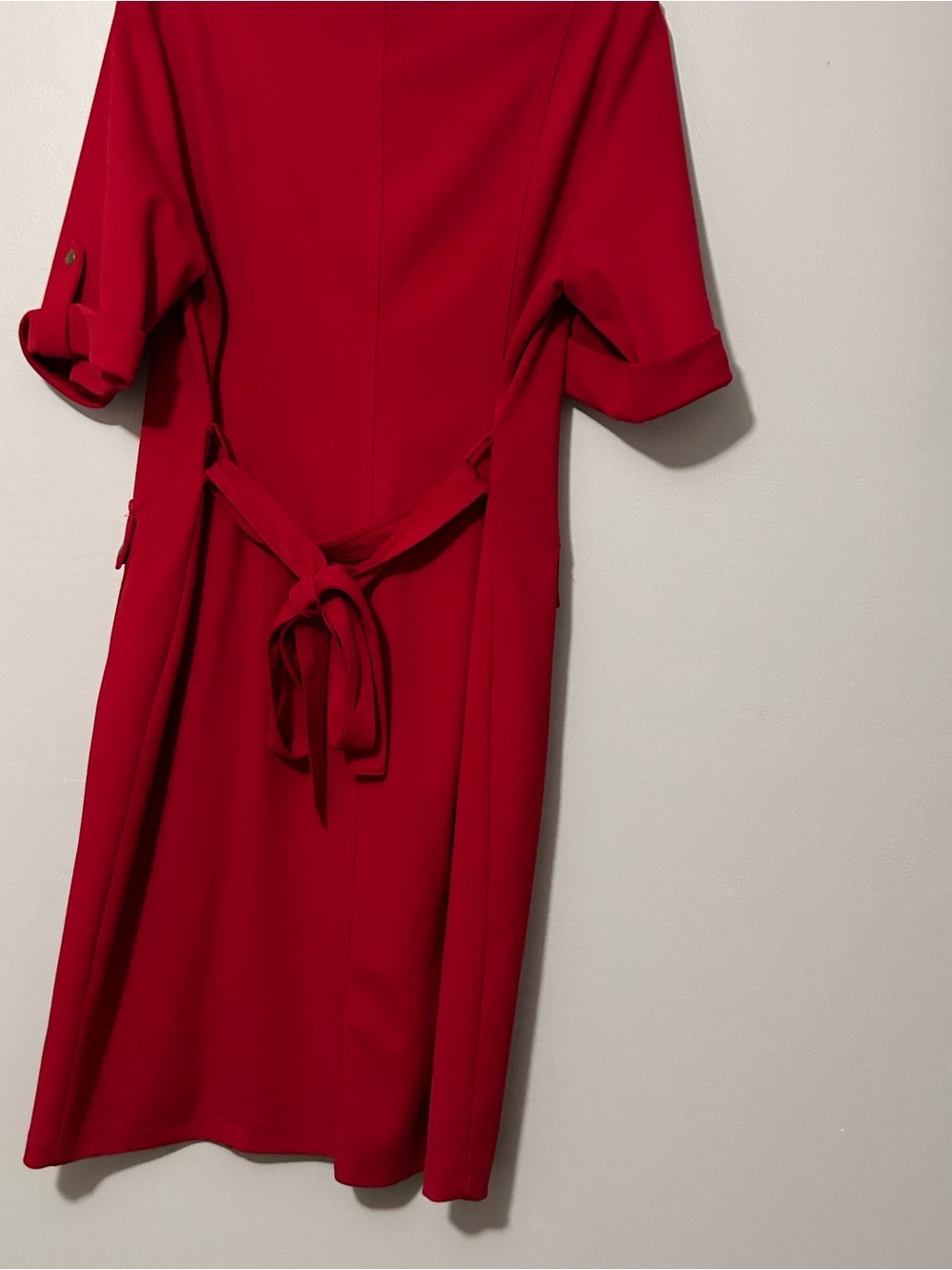Shelby & Palmer red shirt dress